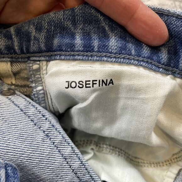 7FAM 7 for all Mankind Womens 25 Floral Embroidered Josefina Jeans - Picture 9 of 14